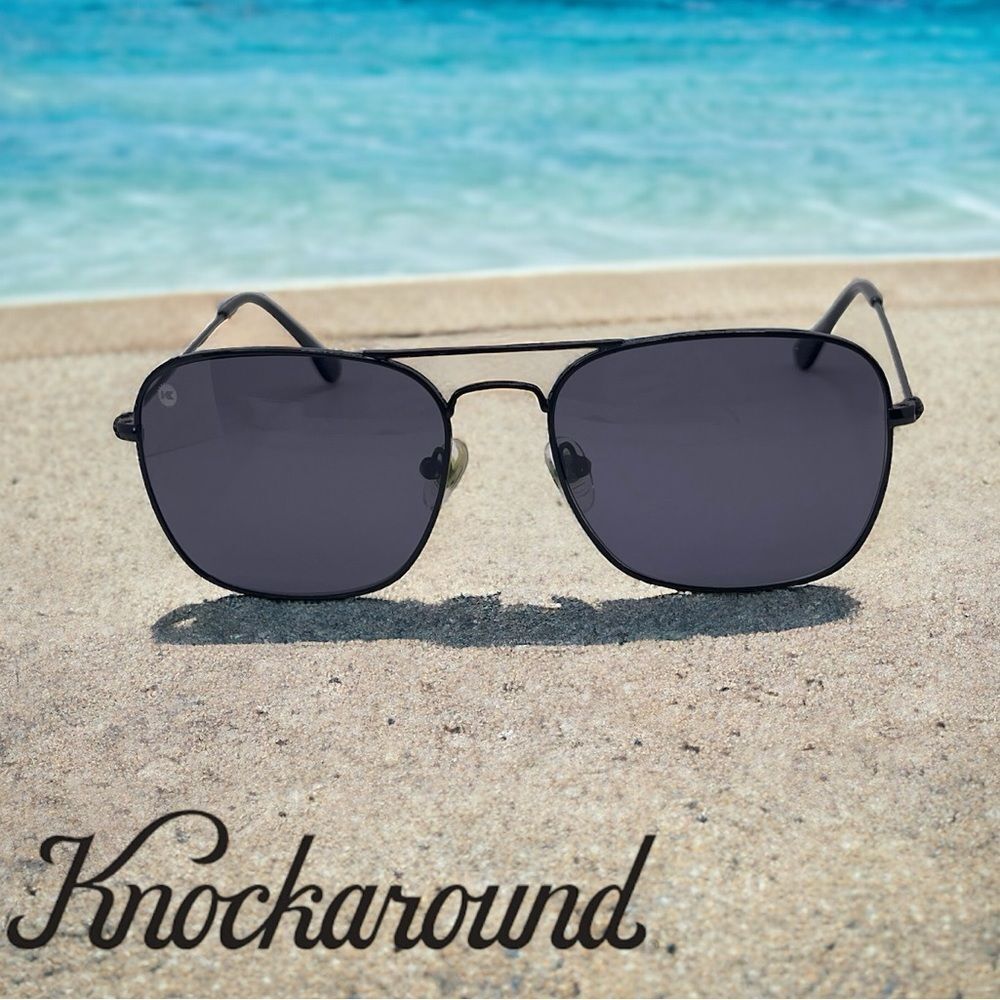 Knockaround Mount Evans Polarized Wite Frame Sunglasses